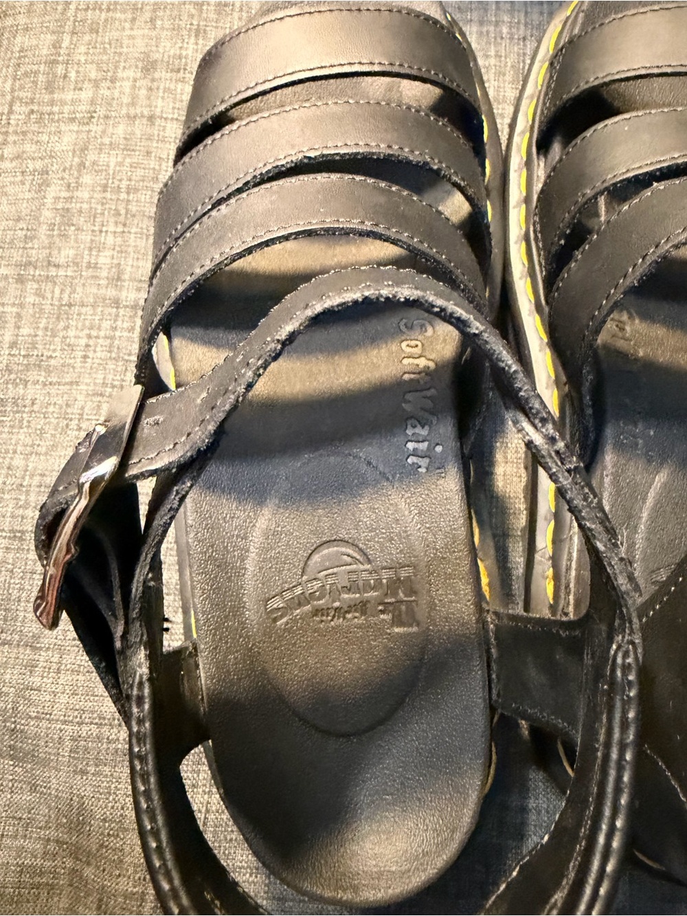 Dr. Martens Women's Black Leather Sandals - Picture 5 of 10